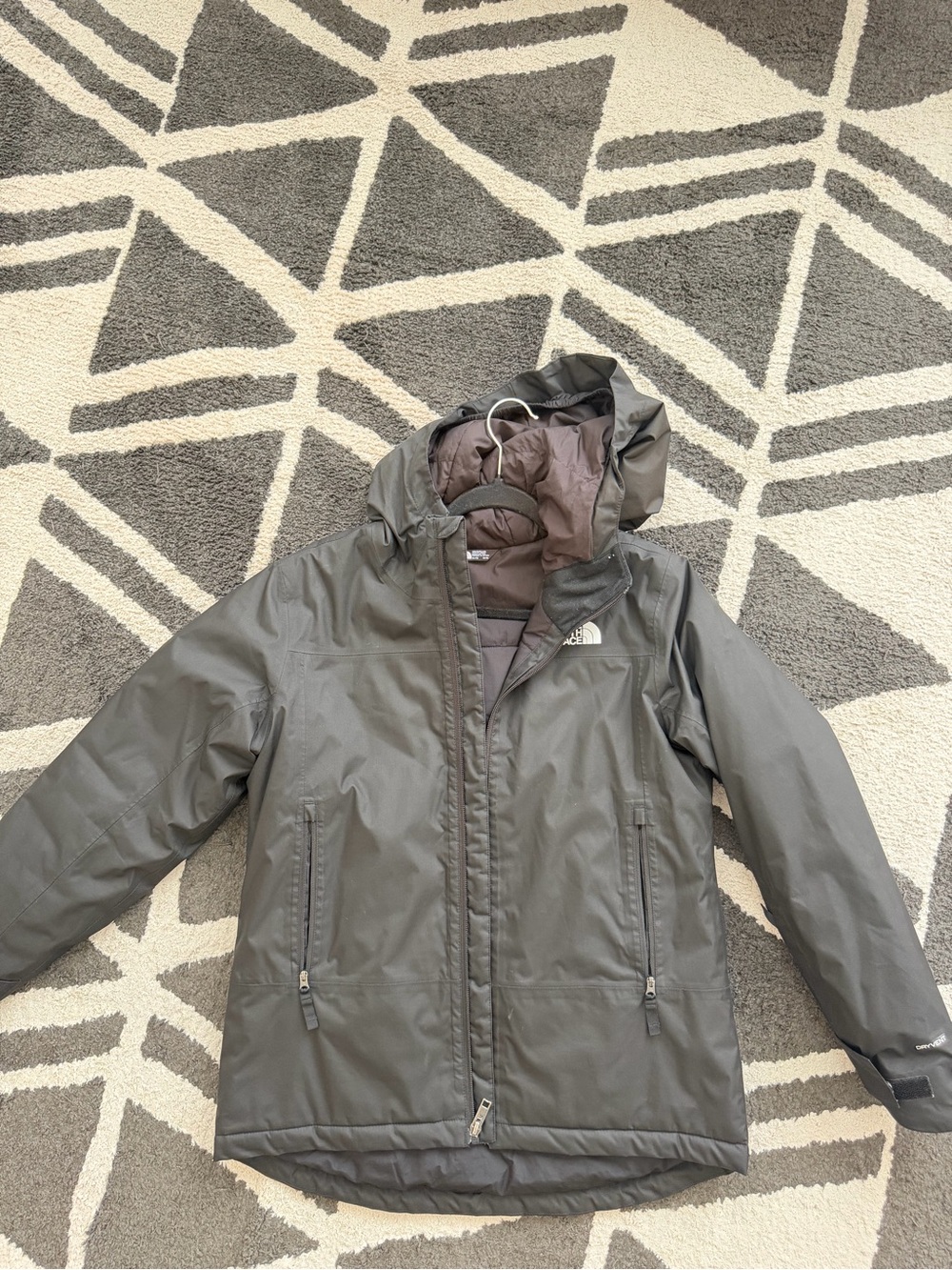 The North Face Kids Hooded Puffer Jacket - Gray